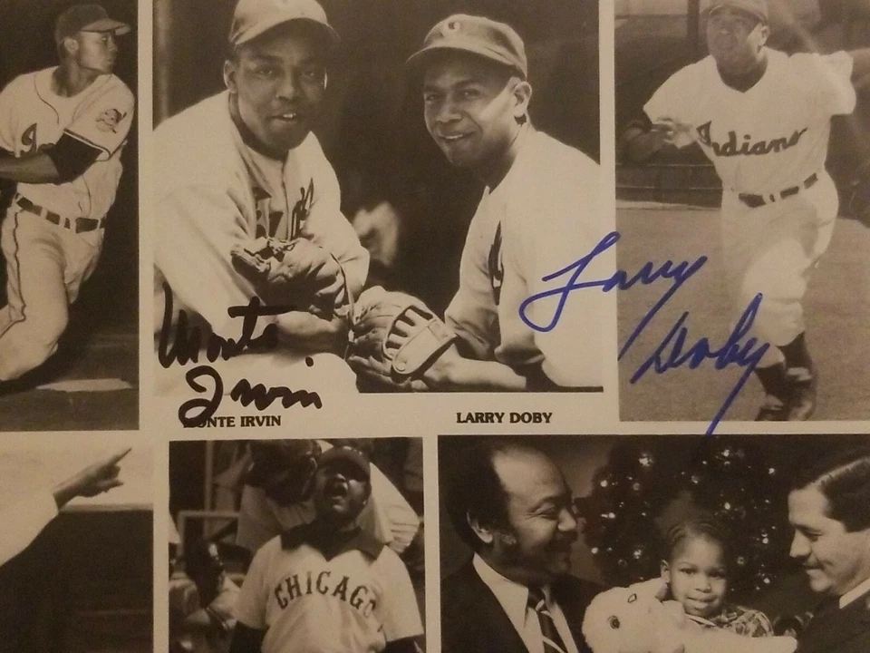 Larry Doby And Monte Irvin 8×10 Autographed Photo JSA Authenticated MLB HOF - Image 2 of 4