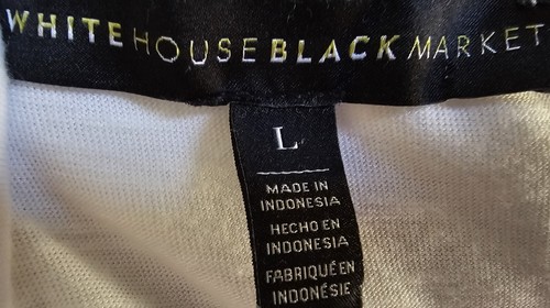 White House Black Market Womens Shirt Top Blouse Size L Large White - Picture 2 of 24