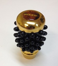 Wood Accent Top Gold Massage Aluminum Sport Racing Gear Shift Knob Sk-5035g