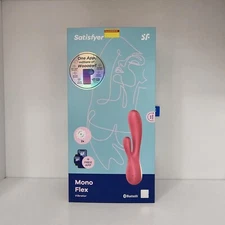 Satisfyer Mono Flex Rabbit Vibrator with App-G-Spot & Clitoris Stimulation Red