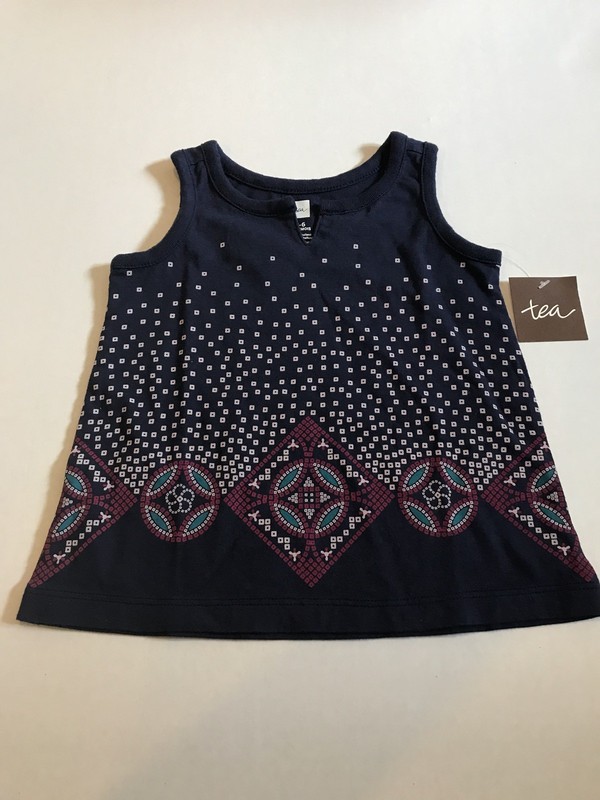 NEW  INFANT GIRLS TEA COLLECTION  SUMMER TOP SIZE 3-6  MONTHS NWT 