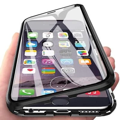COOLGADGET 360° Schutz Hülle Für Apple iPhone 13 Mini Magnet Echt Glas Case Handy Tasche