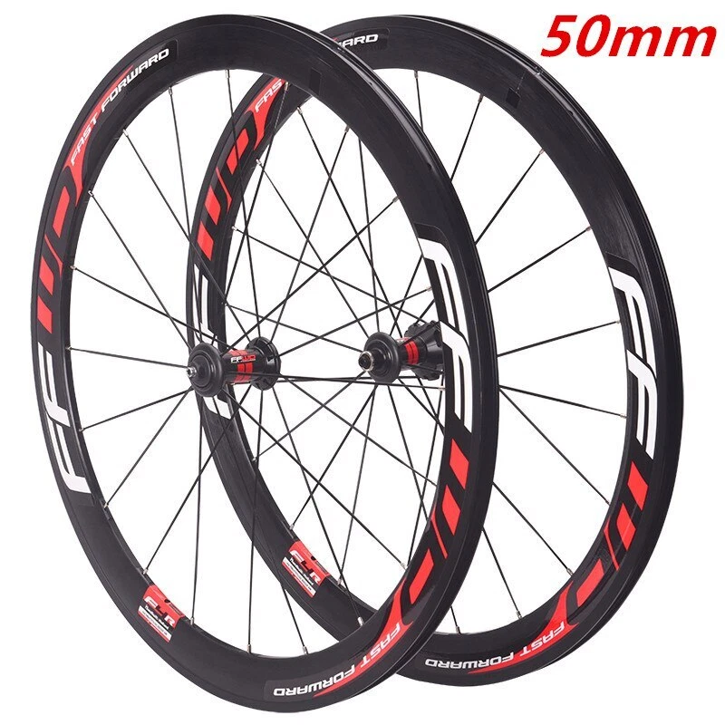 700C 30/40/50mm Bicycle Wheelset Road Bike Thru Axle V Brake Disc Brake Wheels - Image 2 of 4