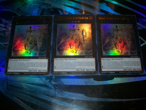 3x Dingirsu, the Orcust of the Evening Star 1st Edition Ultra Rare RA01-EN040