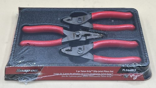 SNAP ON TOOLS USA PL344BCF 3-TEILIGES SLIP JOINT ZANGEN-SET ROT SOFT GR (MVP029181)