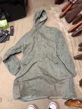 ORIGINAL POST VIETNAM DESERT STORM US ARMY NIGHT CAMO PARKA JACKET-LARGE, 1983