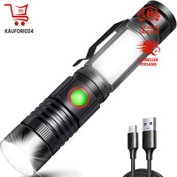 LED Taschenlampe 2000 Lumen 2500 Mah Wiederaufladbar Mit Magnet Und COB