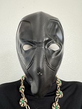 Black Adjustable Synthetic Full Face Costume Mask Adult Unisex One Size