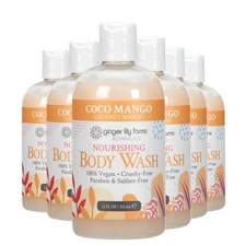 Ginger Lily Farms Botanicals Nourishing Body Wash, Coco Mango, 100% Vegan & C...