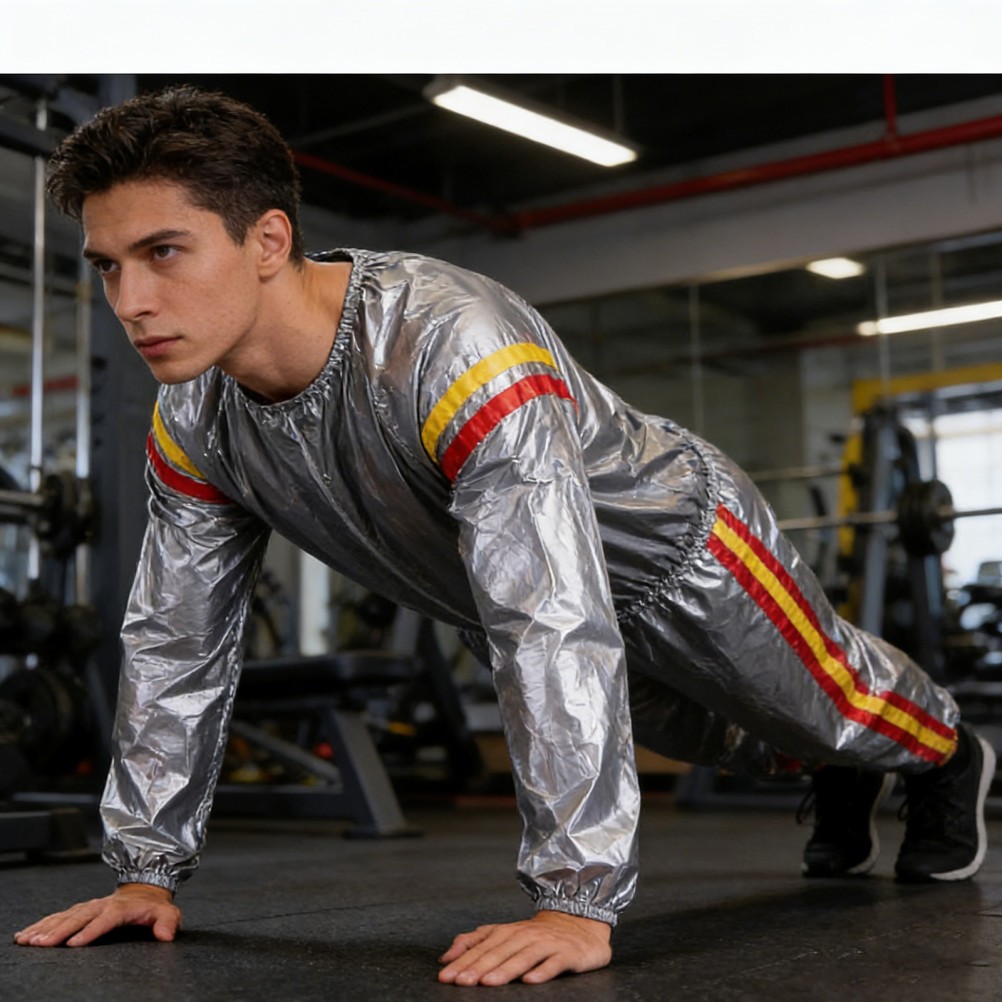 Fitness Sauna Suit Men Sweat Clothing for Sports Womens Tracksuit