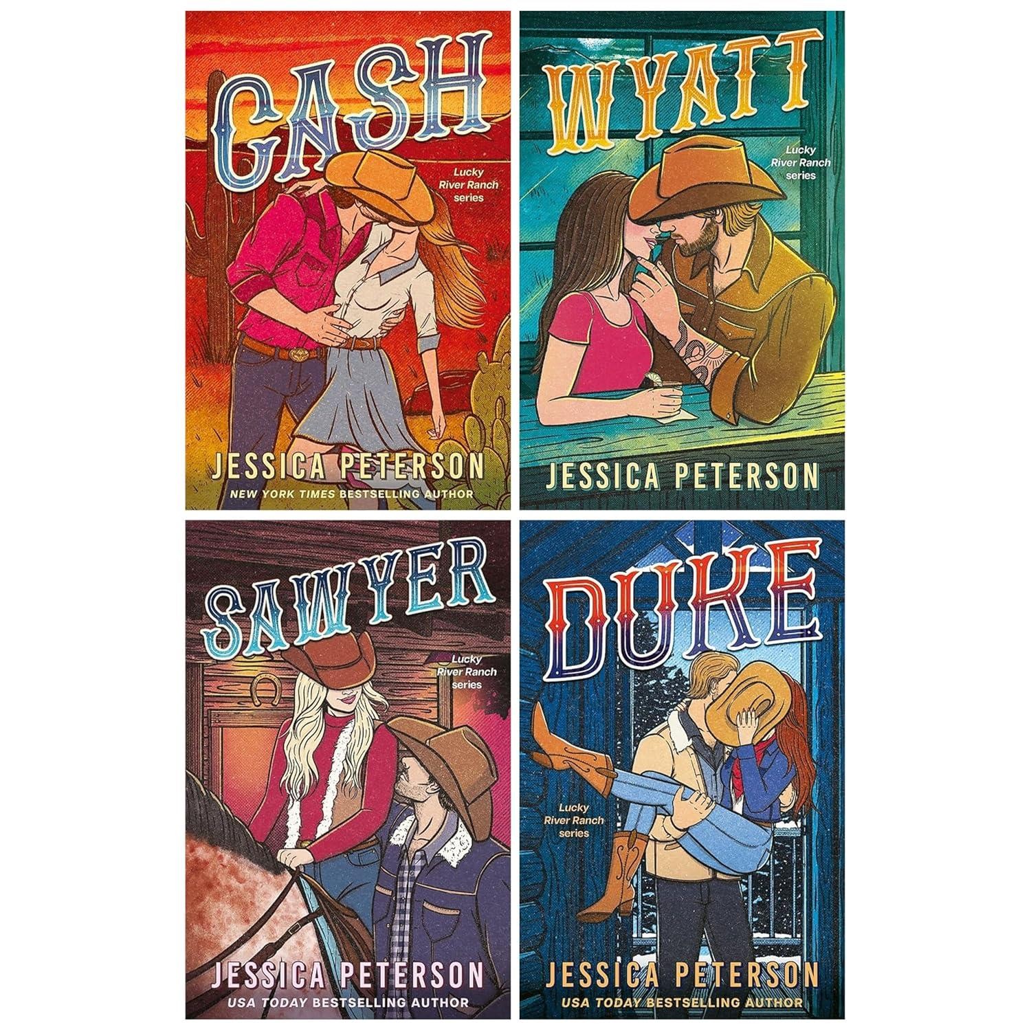 Lucky River Ranch Series by Jessica Peterson 4 Books Collection Set