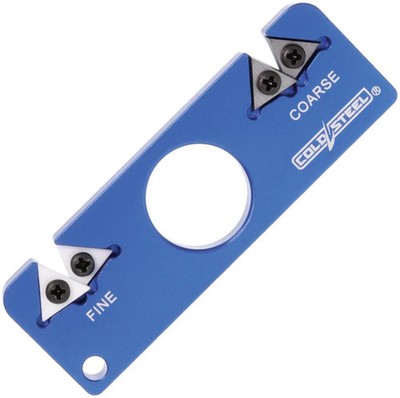 Cold Steel 2 in 1 Taschenschärfer Hartmetall Keramik Schlüsselanhänger Aluminiumgehäuse 3''