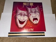 Motley Crue 1985 Theatre of Pain 2-sided PROMO poster flat