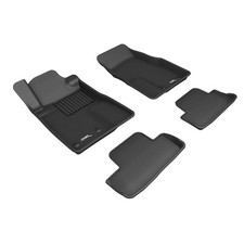 3D MAXPIDER KAGU BLACK 1ST ROW 2ND ROW FLOOR MAT FOR FORD MUSTANG 12-14