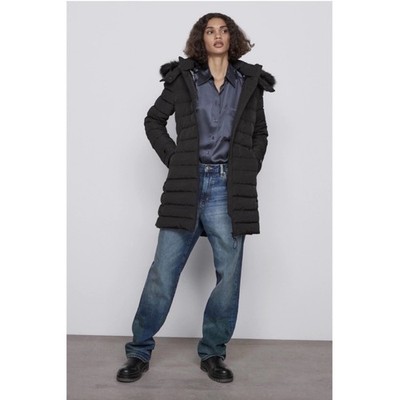 NWT ZARA WIND PROTECTION DOWN COAT Size M