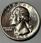 Scarce Type B Gem BU Silver 1959 Washington Quarter  Proof Die Reverse  FS-901