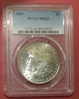 1887 Philadelphia Morgan Silver Dollar PCGS MS63 Inv#508-4822