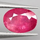 2Ct. Natural Ruby Pinkish Red Oval Normal Heated Tanzania Gemstone Ravishing