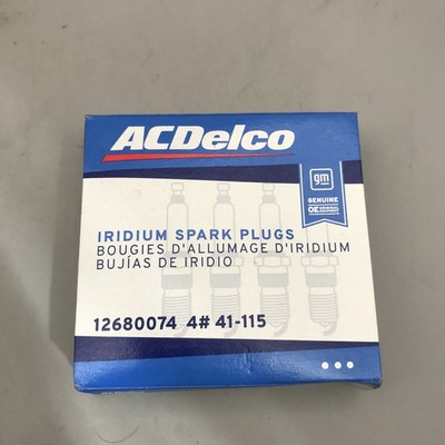 4 Pack Genuine GM ACDelco Iridium Spark Plug 12680074 41-115 Brand New
