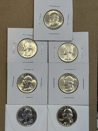 Silver Washington Quarters 90% Earlier Dates & Proofs, Below Melt Silver