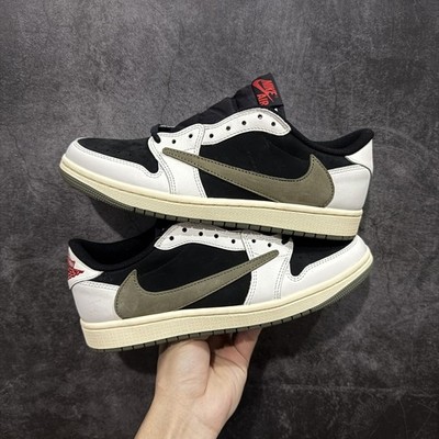 AJ 1 Retro Low OG SP Travis Scott Olive DZ4137-106 Men's Shoe Sizes 4-13