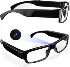 Camera Glasses Video Glasses HD with 64GB Memory Card Recording Glasses Smart Gl