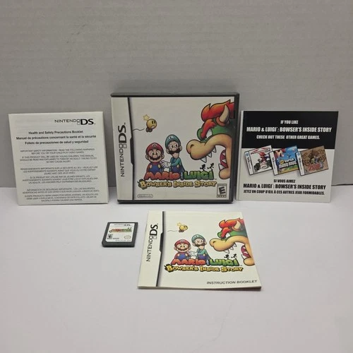 Mario & Luigi: Bowser's Inside Story Nintendo DS CIB Complete w/Manual