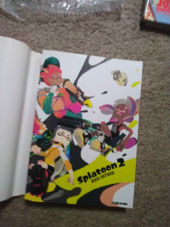 Splatoon 2 Ikasu Art Book 2017 Japanese Art of Splatoon 2 Paper back USA seller - Image 2 of 4