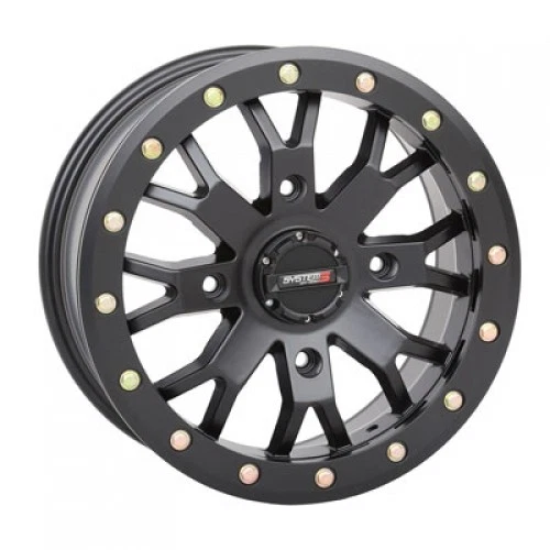 4/137 System 3 Off-Road SB-4 Beadlock Wheel 15x7 5.5 + 1.5 Matte Black 15S3-3137