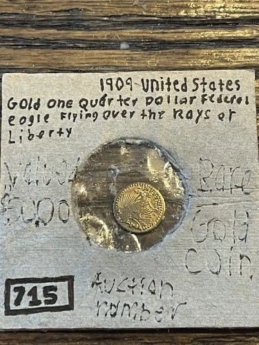 10mm Liberty Eagle 24k Gold 1/4 Dollar