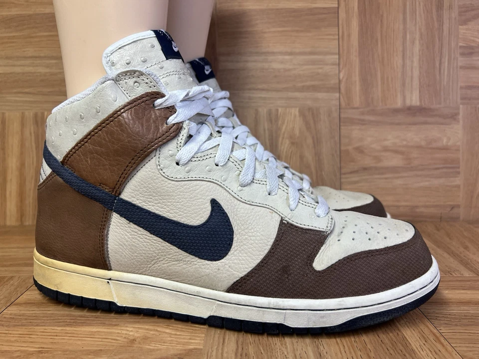 RARE🔥 Sz 12 - Nike Dunk High Premium Brown Rustic Ostrich 2007 316424-241 Shoe - Image 2 of 4