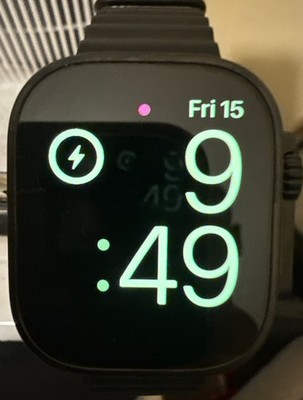 Apple Watch Ultra 2 49mm GPS + Cell Titanium Case w Black Ocean Band MX4P3LW/A