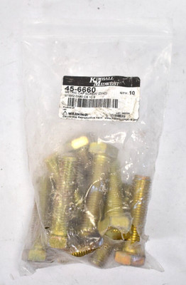 Kimball Midwest Hex Head Cap Screws 10 Pack Hardware M16 x 2.0 x 60 45-6660