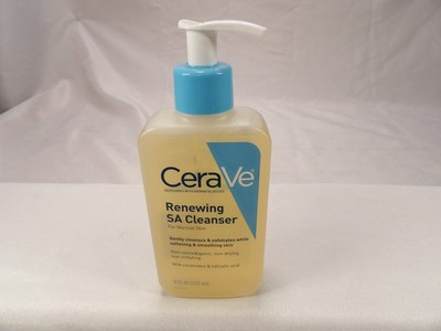 Cerave Renewing SA Cleanser for Normal Skin, Cleanses/ Exfoliates 8 Oz