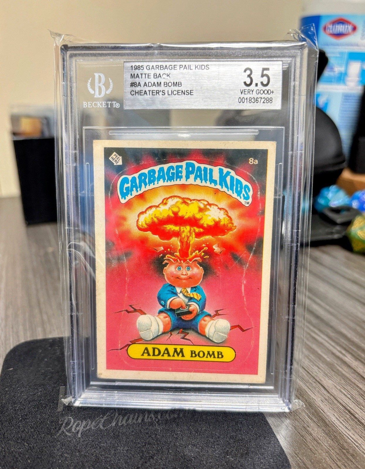 Topps Garbage Pail Kids 1985 1st Series Card #8A Adam Bomb