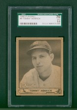 1940 Play Ball Baseball Card - #4 Tommy Henrich, SGC 5.5 EX+