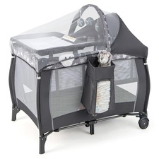 4-in-1 Portable Baby Playard w/ Bassinet