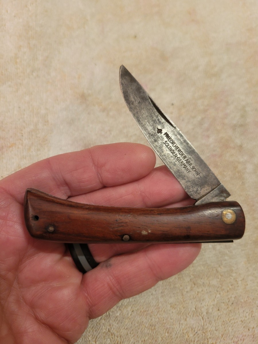 Vintage Friedr. Herder Abr. Sohn, Solingen, Germany Knife | eBay