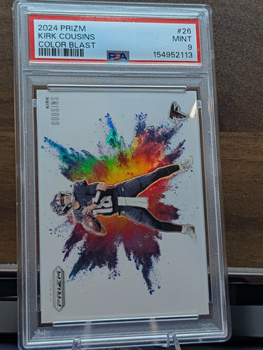 Kirk Cousins #26 2024 Panini Prizm Color Blast card