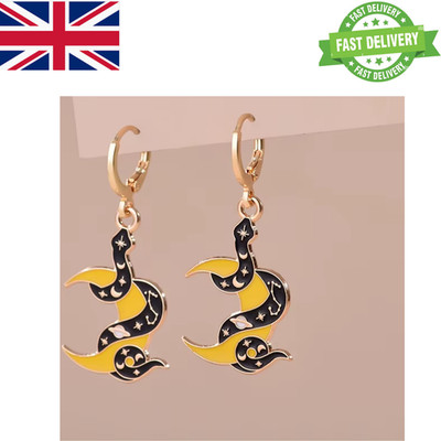 Tier Emaille Creolen Katze Hase Koi Drache goldfarben Damen Schmuck