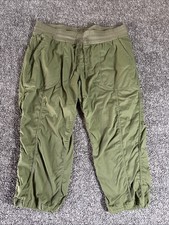 The North Face Pants Womens XL Green Aphrodite Capri 2.0 Ruched Hiking Outdoors