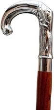 Designer Victorian Antique Brass Head Walking Stick   38-Inch Vintage Style Cane