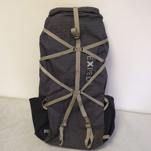 EXPED Lightning 45 Backpack Black Gray Lightweight Used