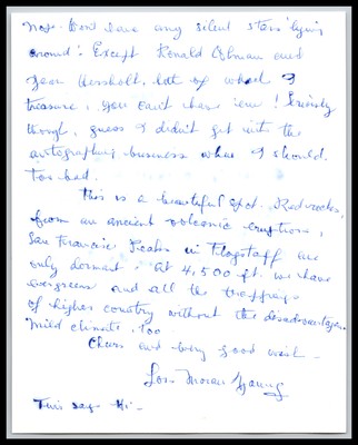 Lois Moran - Actress - Written Letter - Signed | Autograph 1989