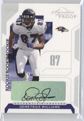 2006 Playoff NFL Playoffs 27/150 Demetrius Williams #87 Rookie Auto RC 0i0
