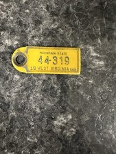 1966 West Virginia DAV Keychain License Plate Tag–Disabled American Veterans