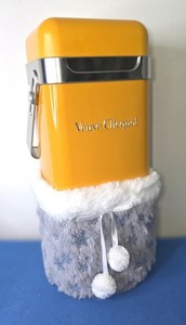 VEUVE CLICQUOT Champagne Cooler Tin Box With Handle & Removable Gift Cover