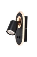 Brilliant G99556/06 Kimon Led Wand Spot Strahler Leuchte Lampe Schwarz 1X GU10