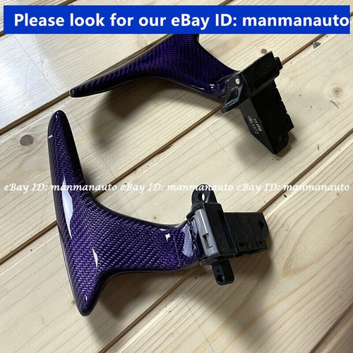 For infiniti Q50 2014-2017 Purple Carbon Fiber Shift paddle knobs replacement - Foto 12 di 12