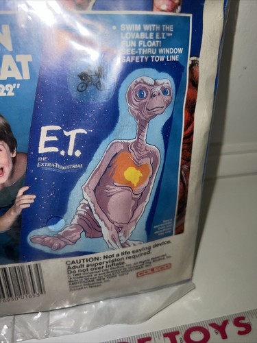 Vintage 1982 E.T. Extra-Terrestrial 1982 COLECO Pool Water Float Inflatable NEW - Picture 3 of 10